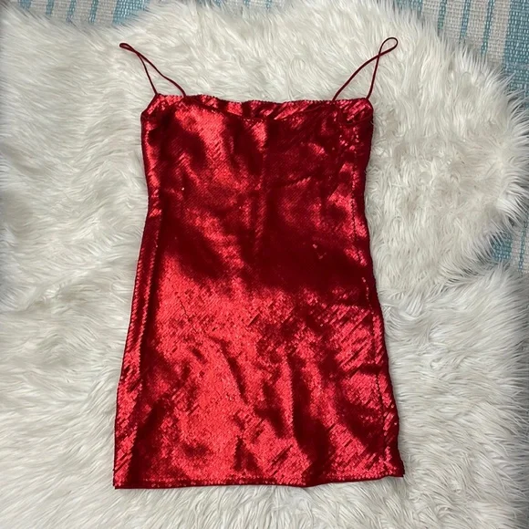 red tube top dress Lovers Game Strapless Scarf Mini Dress Red